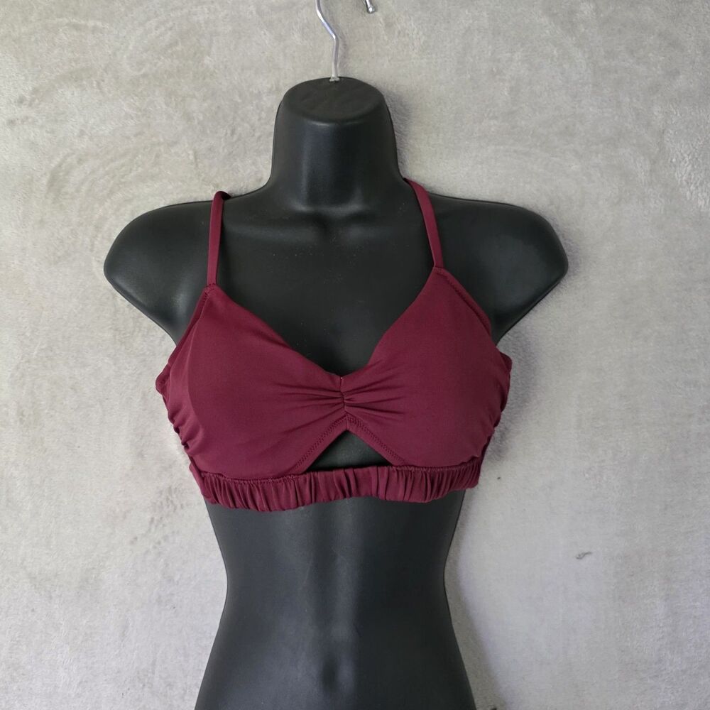 Shade Shore Bikini Top Purple Sz 36 B